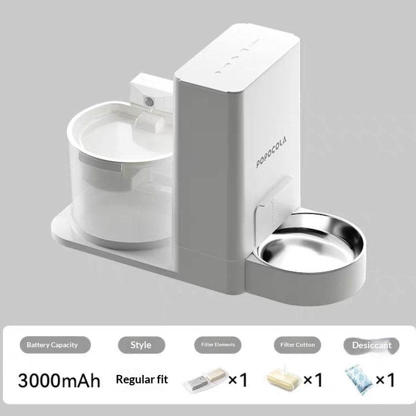 Wireless Thermostatic Cat Water Dispenser With 2-in-1 Drinking Feature