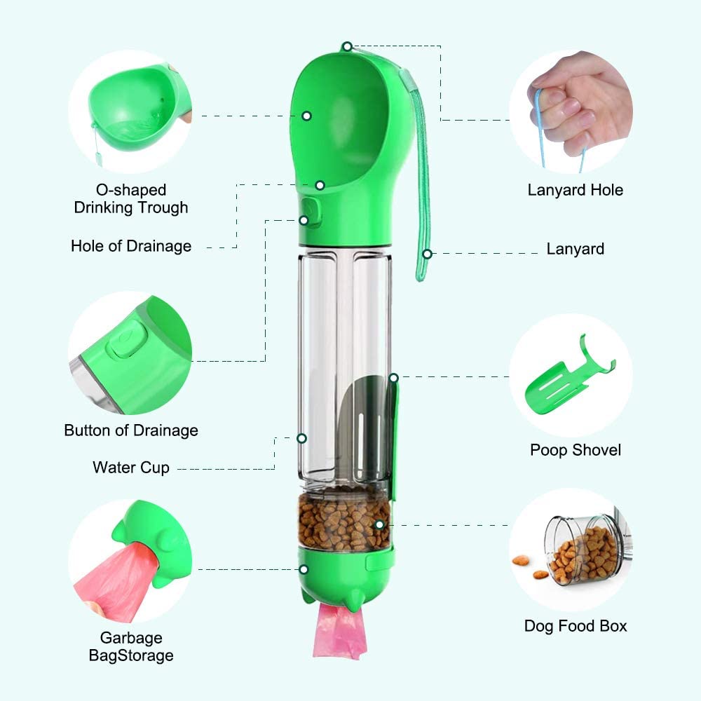 portable dog water bottle for walks and outdoor hydration