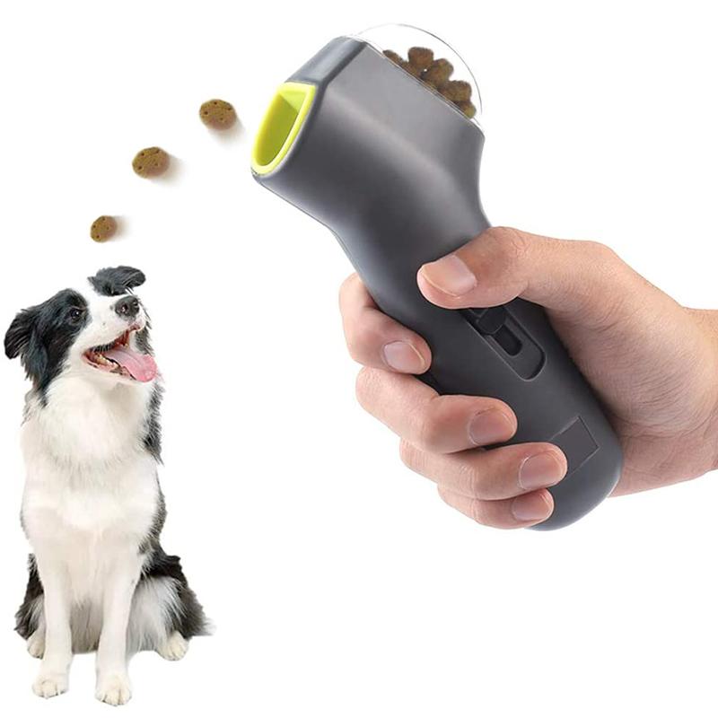 dog treat launcher for training and mental stimulation
