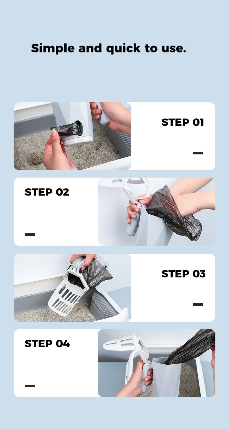 cat litter box scoop for easy cleaning and hygiene